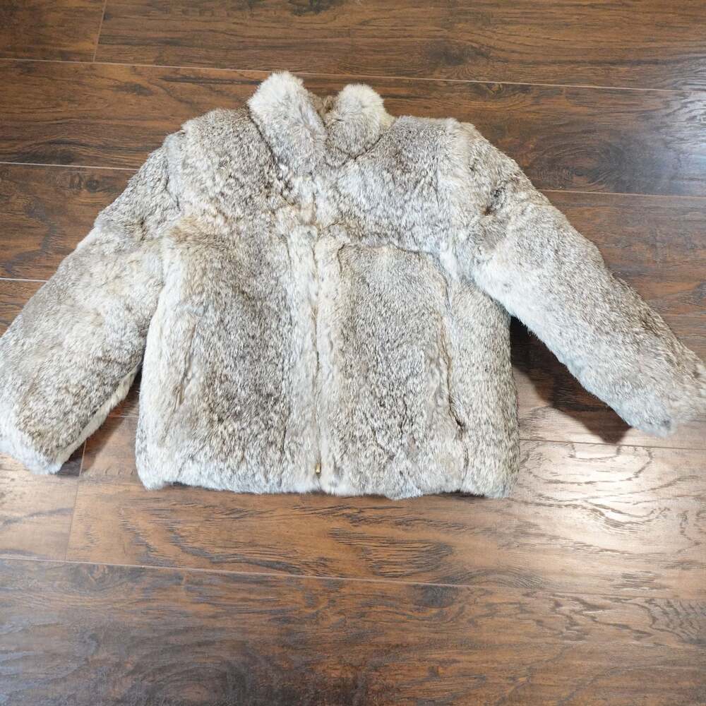 Vintage Caravelle Fine Fur Fashions Rabbit Fur Bomber Jacket Kids
